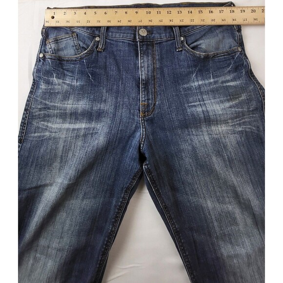 Rock & Republic Relaxed Straight Mens Blue Denim Jeans Size 38X32 - Picture 12 of 12